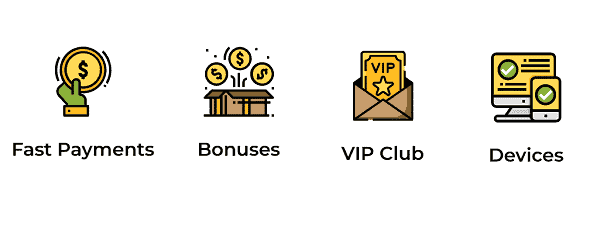 Fast Payments, Bonus Codes, VIP rewards, Mobile OK