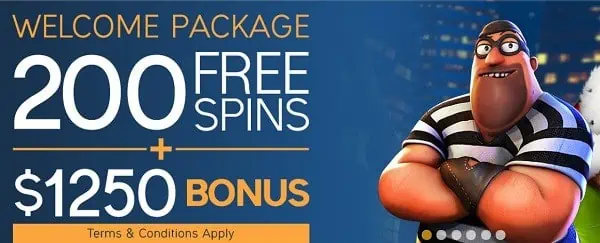 200 free spins and R$1250 bonus for new players 