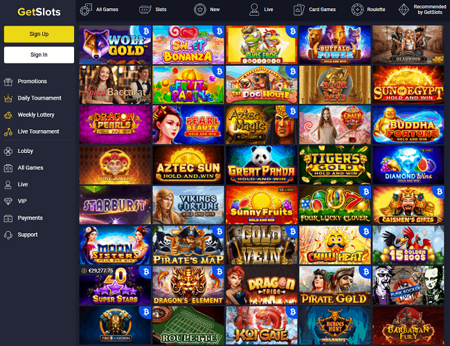 GetSlots Casino Review Page