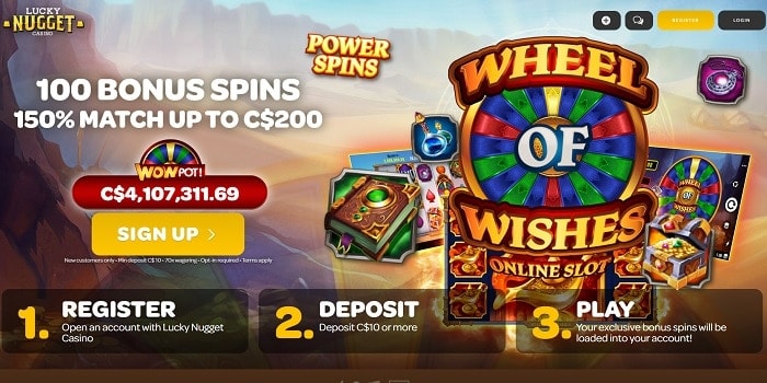 100 free rounds on Wheel of Wishes