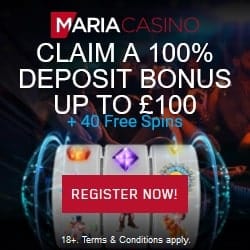 40 free spins & 100% bonus - UK, Sweden, Norway, Finland