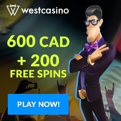 West Casino 200 free spins and R$600 welcome bonus