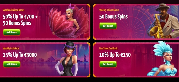 Promotions: free spins and reload bonuses 